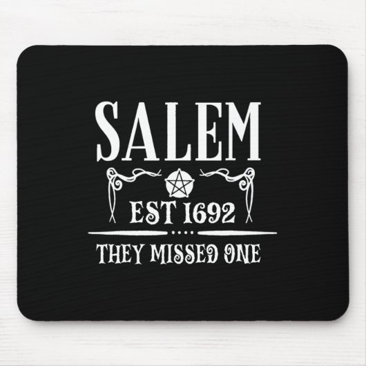 Salem 1692彼ら恋しく思は1つの魔女ハロウィーン マウスパッド (正面)