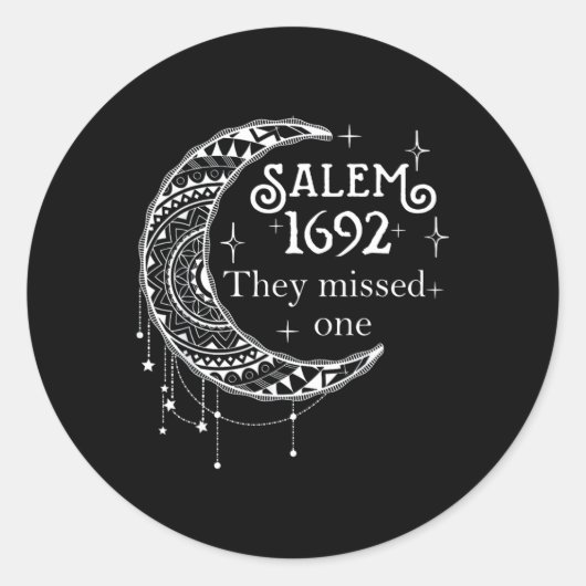 Salem 1692彼ら恋しく思は1つ- Salem Witch 1692ホール ラウンドシール (正面)