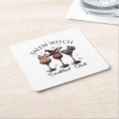 Salem Cocktail Club スクエアペーパーコースター (アングル)