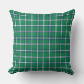 Salem Green and White Plaid クッション (正面)