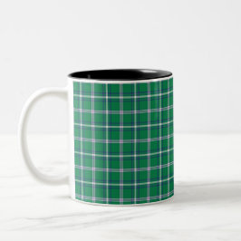 Salem Green and White Plaid ツートーンマグカップ