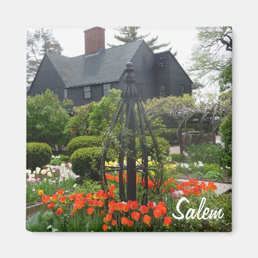 Salem House Gardens Photo Magnet Massachusetts マグネット (正面)