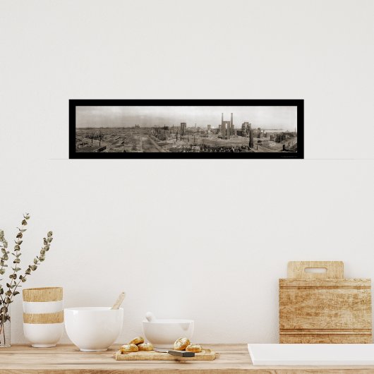 Salem MA After Fire写真1914 ポスター (キッチン)