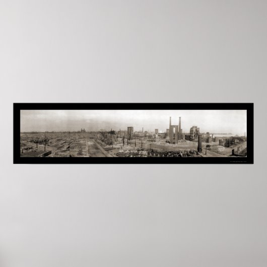 Salem MA After Fire写真1914 ポスター (正面)