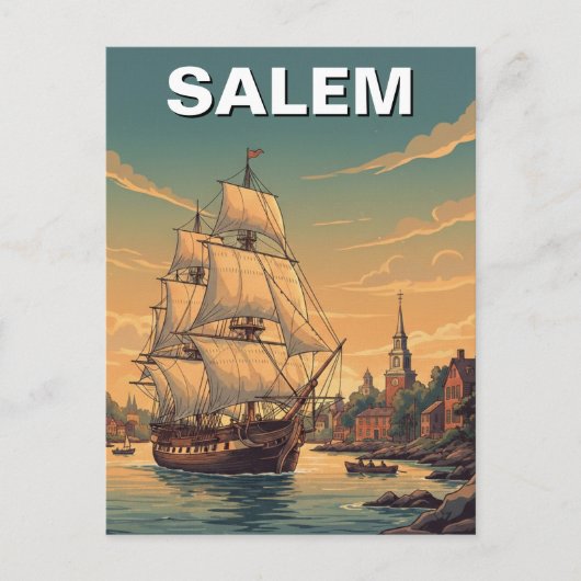 Salem Massachusetts Postcard ポストカード (正面)