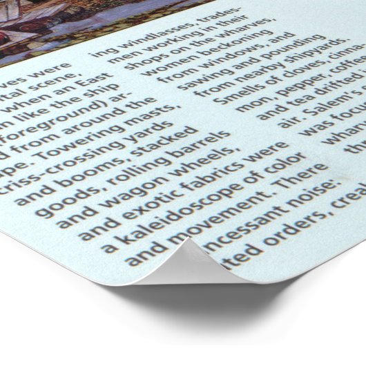 Salem Massachusetts Wharvesの図 ポスター (角)