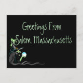 Salem Massachusetts Witchからのはがき挨拶 ポストカード (正面)
