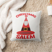 Salem New England Witch Hat Santaのクリスマス クッション (ブランケット)