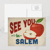 Salem Oregon Apple – ヴィンテージ・トラベル ポストカード (正面/裏面)