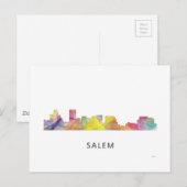 SALEM OREGON SKYLINE WB1 - ポストカード (正面/裏面)