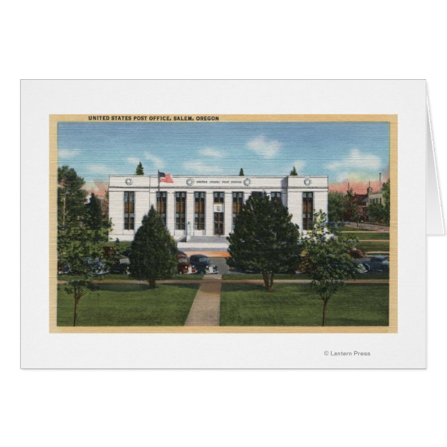 Salem、OregonPost Office ViewSalem、または (正面横)