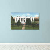 Salem、OregonPost Office ViewSalem、または キャンバスプリント (インサイチュ (ウッドフロア))