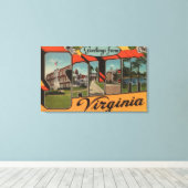 Salem、VirginiaLarge Letter ScenesSalem、VA キャンバスプリント (インサイチュ (ウッドフロア))