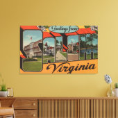 Salem、VirginiaLarge Letter ScenesSalem、VA キャンバスプリント (インサイチュ (リビング))