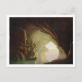 Salernoの日没、c.1780-1の湾の小洞窟 ポストカード (正面)