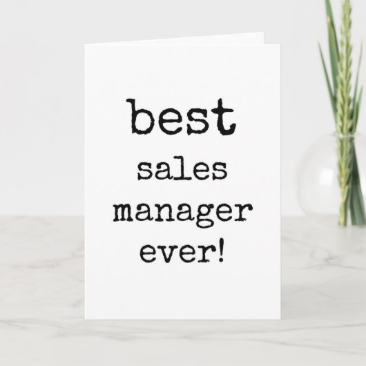 Sales 最高の Manager Ever、Annovation Card カード (正面)