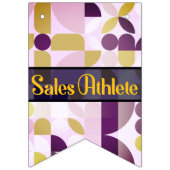 Sales Athlete Modern Geometric Bunting Banner バンティングフラッグ (第2の旗)