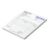 Sales Invoice Receipt | Company / Business Name ノートパッド (回転)