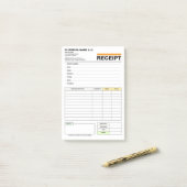 Sales Invoice Receipt Pad | Business Order Form ポストイット (デスク上)