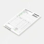 Sales Invoice Receipts, Small Business Payment Pad ポストイット (アングル)