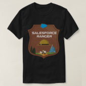 Salesforceバッジ – Salesforceアート – Salesforce Des Tシャツ (デザイン正面)