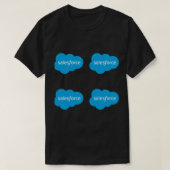 Salesforceロゴx4 Tシャツ (デザイン正面)