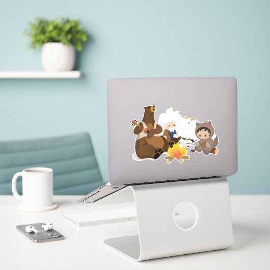 Salesforce Campfireビニールステッカー シール (デスク上のノートパソコン)