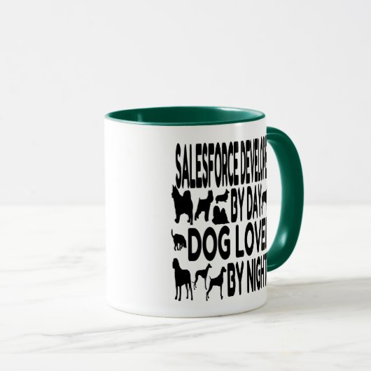 Salesforce Developer Dog Lover マグカップ (正面右)