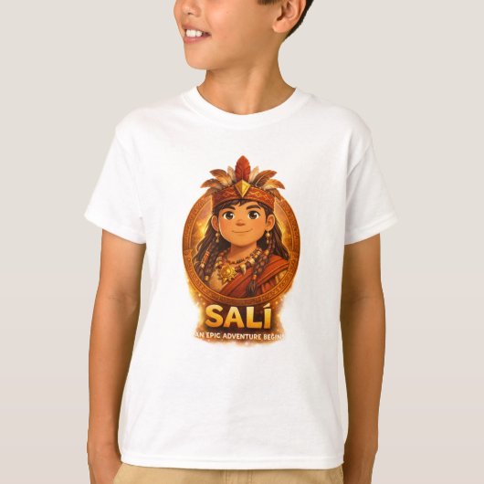 Sali - 旅のはじまり (キッズ・エディション) tシャツ (正面)