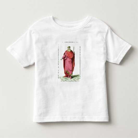 SalianフランクのクロービスI (481-511)王からの トドラーTシャツ (正面)