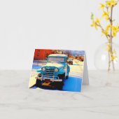 「Salida, CO Morning」ノートカード カード (黄色い花)