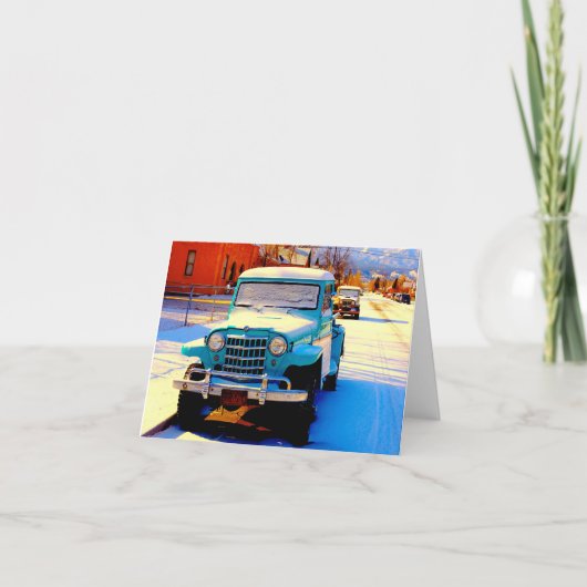 「Salida, CO Morning」ノートカード カード (正面)