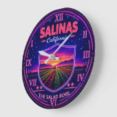 Salinas California Farmland  ラージ壁時計 (傾斜)