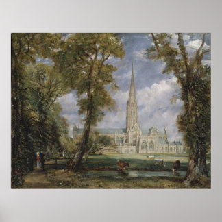 Salisbury Cathedral from the Garden (Const.) ポスター