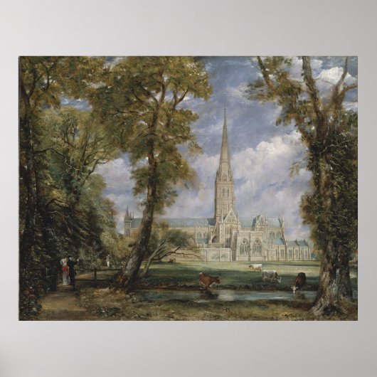 Salisbury Cathedral from the Garden (Const.) ポスター (正面)