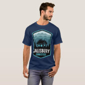 Salisbury Connecticut Mountain Town Cabin Oversize Tシャツ (正面フル)