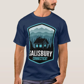 Salisbury Connecticut Mountain Town Cabin Oversize Tシャツ