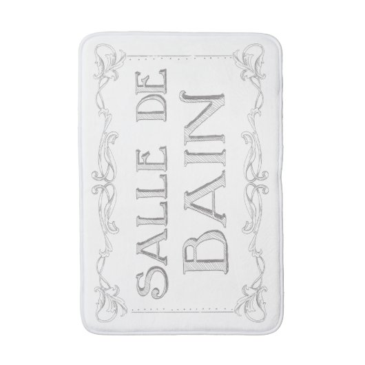 Salle de Bain バスマット (正面縦)