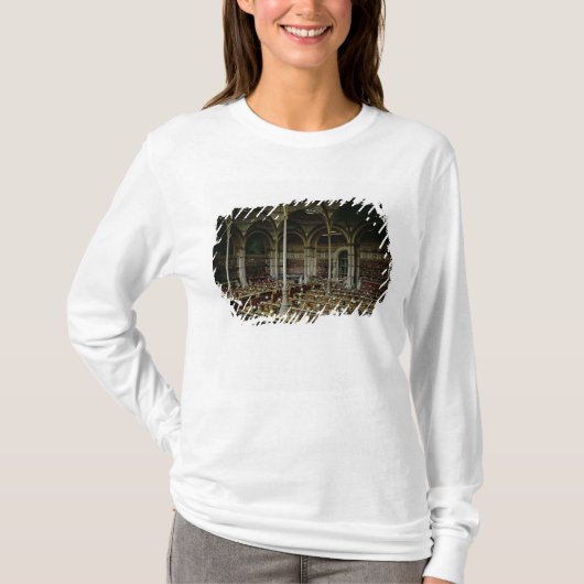 「Salle des Imprimes」のインテリア、1868年 Tシャツ (正面)