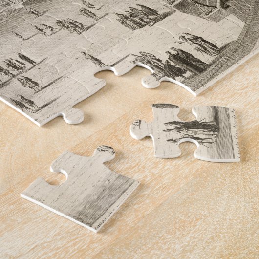 Salle du Bal、「Les Pからのバーセイルズの果樹園、 ジグソーパズル (側面)