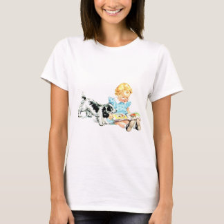 Sally and Spot 1950sイラストレーション Tシャツ