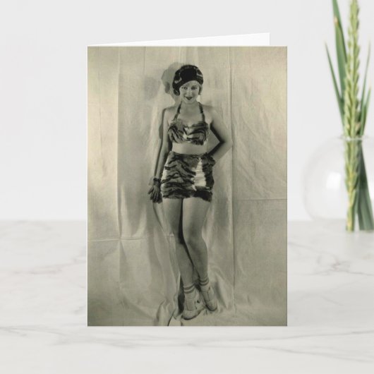 Sally Rand 1930年代初めのPR写真グリーティングカード カード (正面)