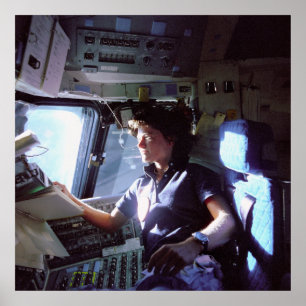 Sally Ride - First U.S. Woman In Space ポスター