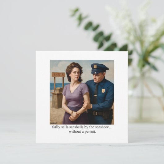 Sally sells seashells by the seashore 招待状 (スタンド正面)