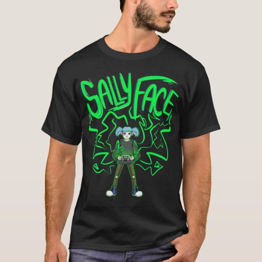 Sallyface スーパーギアボーイ グラフィック tシャツ (正面)