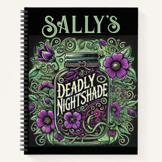 Sally's Deadly Nightshade Journal – ゴシックフローラ ノートブック