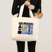 Salmiakki Kossuのバッグ-スタイルを選んで下さい ラージトートバッグ (正面(商品))