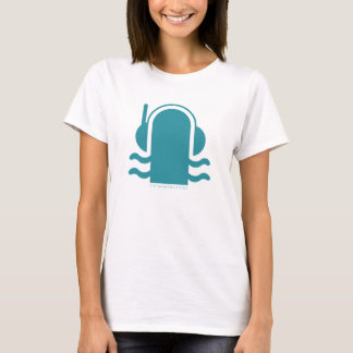 Salmoのロゴの女性白いBadyの人形 Tシャツ