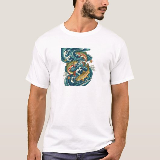 Salmon and Whirlpools Tシャツ (正面)