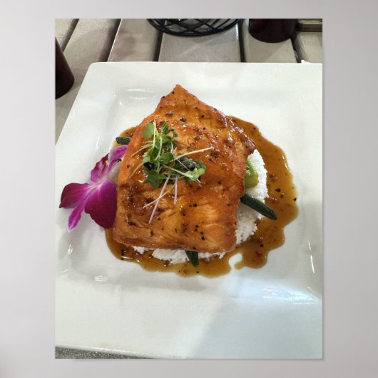 Salmon Dinner Photo Poster  ポスター (正面)